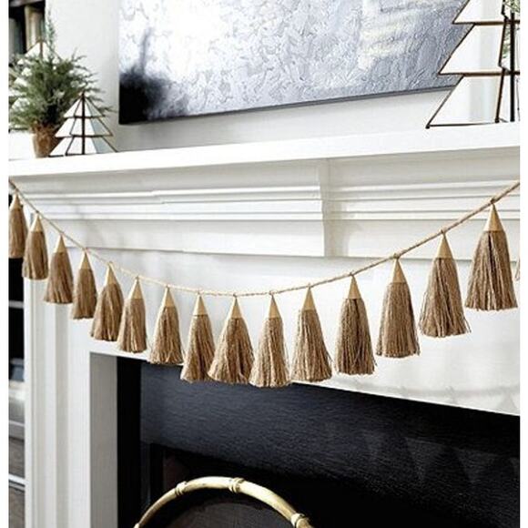 Ballard Designs Natural Oversized Tassel Garland - Picture 2 of 5